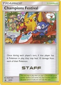 Champions Festival (World Championships 2017) [Staff] SM78 SM Promos Pokémon card