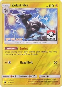 Zebstrika - 82/214 (League Challenge) [3rd Place] 082/114 · Reverse Holo