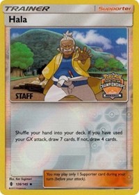 Hala (Regional Championships) [Staff] 126/145 League & Championship Cards Reverse Holo Pokémon card