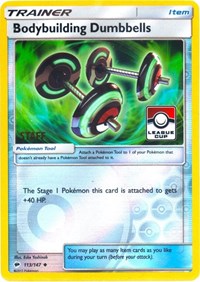 Bodybuilding Dumbbells (League Cup) [Staff] 113/147 League & Championship Cards Reverse Holo Pokémon card
