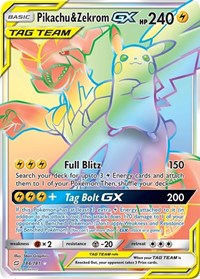 Pikachu & Zekrom GX Secret 184/181