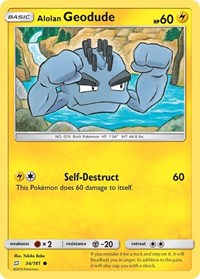Alolan Geodude 34/181 · Reverse Holo