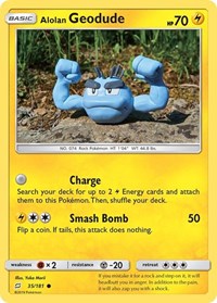 Alolan Geodude 35/181 · Reverse Holo