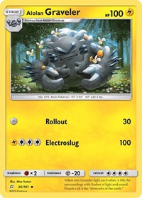 Alolan Graveler 36/181 · Reverse Holo