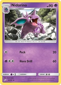 Nidorino 58/181 · Reverse Holo