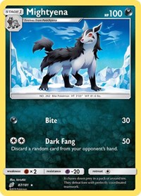 Mightyena 87/181 · Reverse Holo