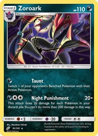 Zoroark 91/181 · Reverse Holo