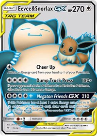 Eevee & Snorlax GX Full Art 171/181