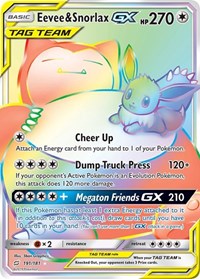 Eevee & Snorlax GX Secret 191/181
