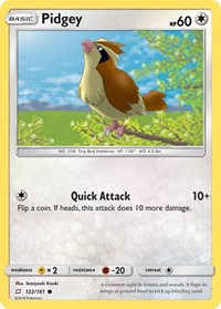Pidgey 122/181 · Reverse Holo
