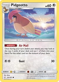 Pidgeotto 123/181 · Reverse Holo
