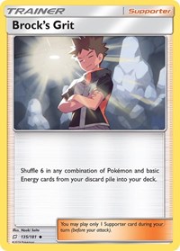 Brock's Grit 135/181 Team Up Reverse Holo Pokémon card