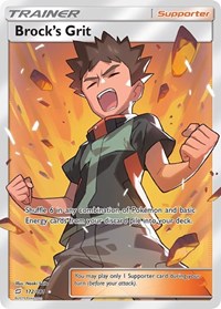 Brock's Grit Full Art 172/181 Team Up Pokémon card