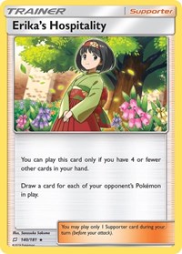 Erika's Hospitality 140/181 Team Up Reverse Holo Pokémon card