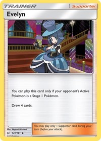 Evelyn 141/181 Team Up Reverse Holo Pokémon card