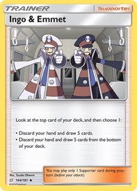 Ingo & Emmet 144/181 Team Up Reverse Holo Pokémon card