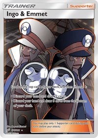Ingo & Emmet Full Art 176/181 Team Up Pokémon card