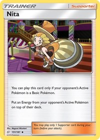 Nita 151/181 Team Up Reverse Holo Pokémon card