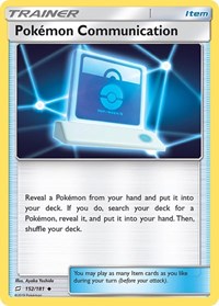 Pokemon Communication 152/181 Team Up Reverse Holo Pokémon card