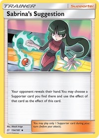 Sabrina's Suggestion 154/181 Team Up Reverse Holo Pokémon card