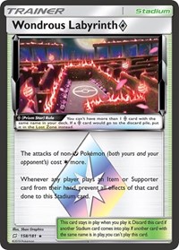 Wondrous Labyrinth Prism Star 158/181 Team Up Pokémon card