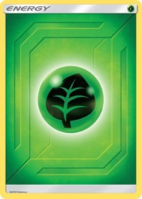 Grass Energy (2019 Unnumbered) Team Up Reverse Holo Pokémon card
