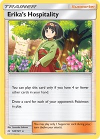 Erika's Hospitality (SM Team Up) 140/181 Deck Exclusives Pokémon card