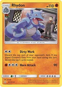 Rhydon 94/214 · Reverse Holo