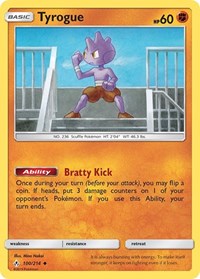 Tyrogue 100/214 · Reverse Holo