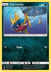 Carvanha 110/214 · Reverse Holo