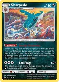 Sharpedo 111/214 · Reverse Holo