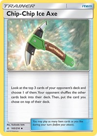 Chip-Chip Ice Axe 165/214 Unbroken Bonds Reverse Holo Pokémon card