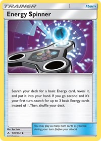 Energy Spinner 170/214 Unbroken Bonds Reverse Holo Pokémon card