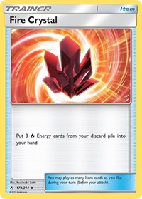 Fire Crystal 173/214 Unbroken Bonds Reverse Holo Pokémon card