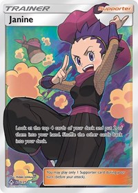 Janine Full Art 210/214 Unbroken Bonds Pokémon card