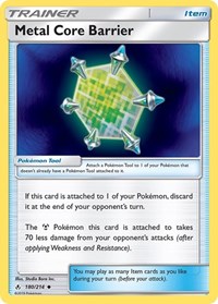 Metal Core Barrier 180/214 Unbroken Bonds Reverse Holo Pokémon card