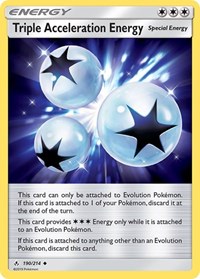 Triple Acceleration Energy 190/214 Unbroken Bonds Reverse Holo Pokémon card