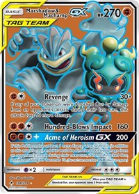 Marshadow & Machamp GX Full Art 198/214