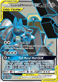 Lucario & Melmetal GX Full Art 203/214
