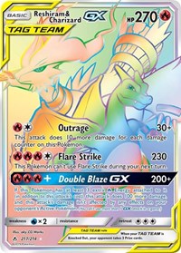 Reshiram & Charizard GX Secret 217/214