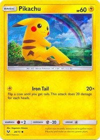 Pikachu (Cracked Ice Holo) 028/073