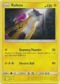 Raikou (Let's Play, Pikachu!) (Cracked Ice Holo) 032/073