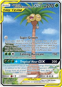 Rowlet & Alolan Exeggutor GX Alt Art 215/236