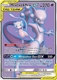 Mewtwo & Mew GX Full Art 222/236