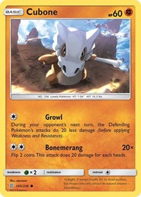 Cubone 105/236 · Reverse Holo