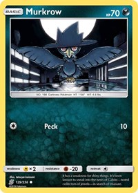 Murkrow 129/236 · Reverse Holo