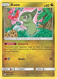 Axew 154/236 · Reverse Holo