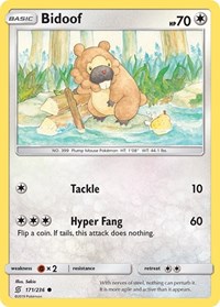 Bidoof 171/236 · Reverse Holo