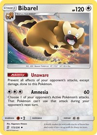 Bibarel 172/236 · Reverse Holo