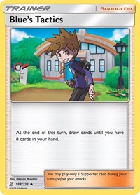 Blue's Tactics 188/236 Unified Minds Reverse Holo Pokémon card